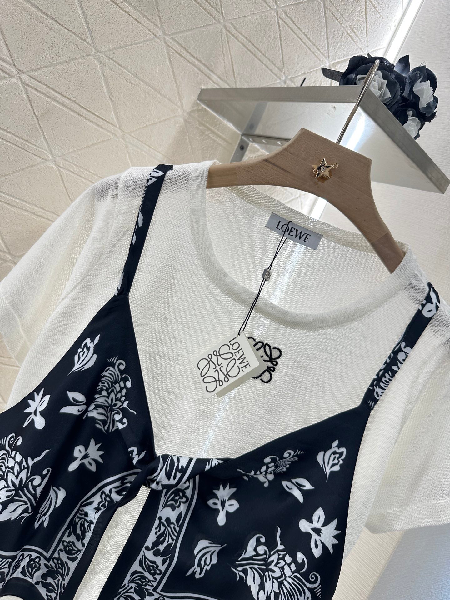 2025 new product Printed knitted top