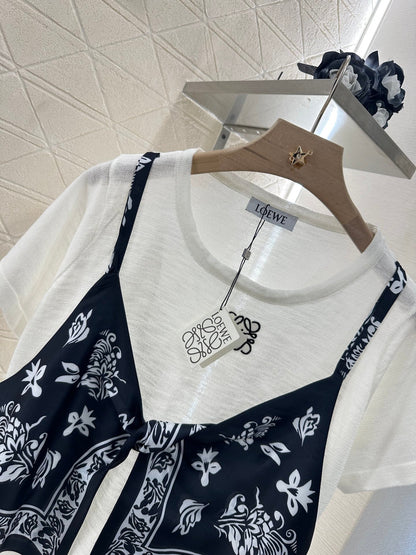 2025 new product Printed knitted top