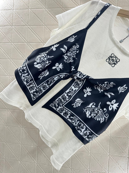 2025 new product Printed knitted top