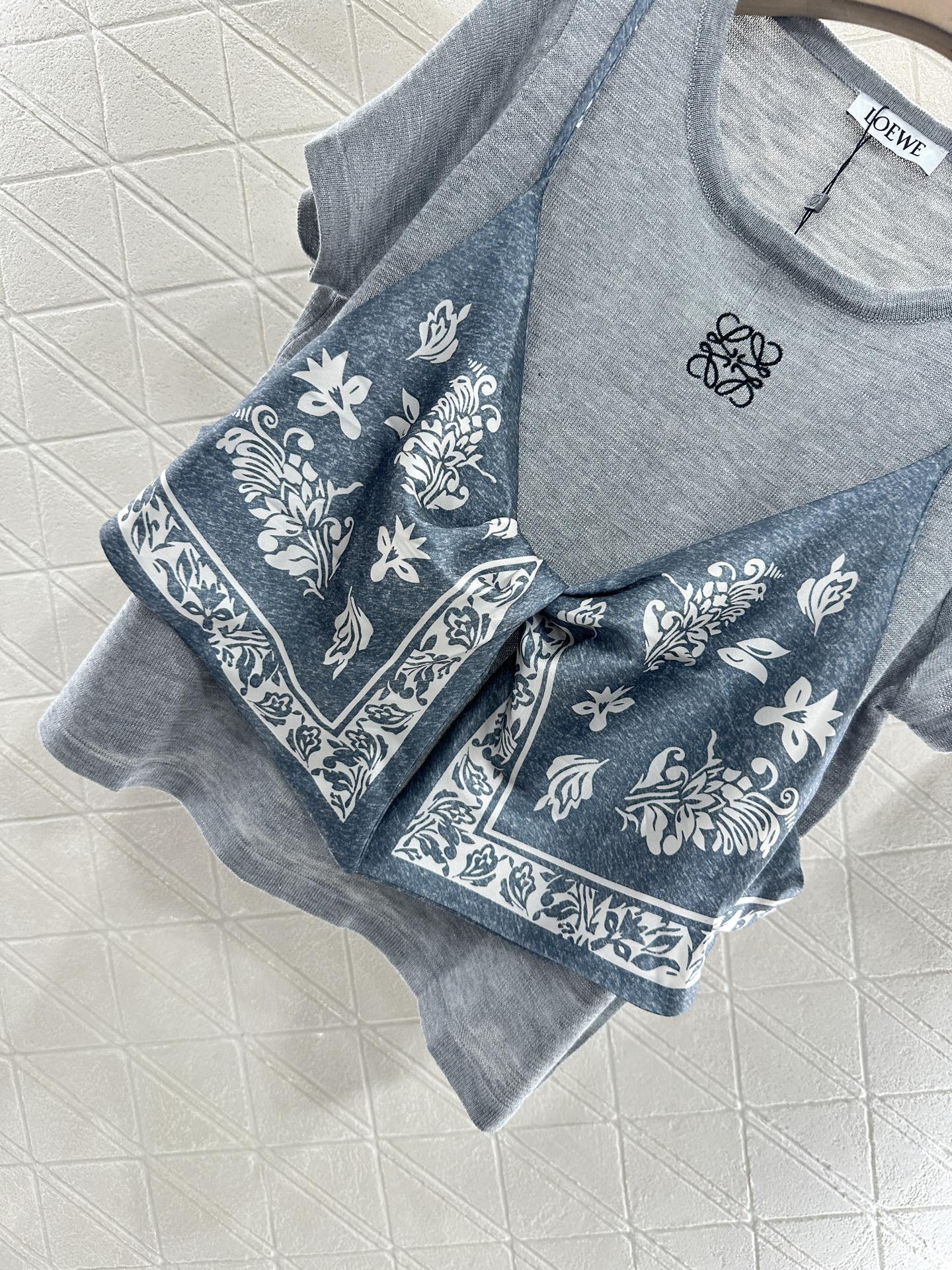 2025 new product Printed knitted top