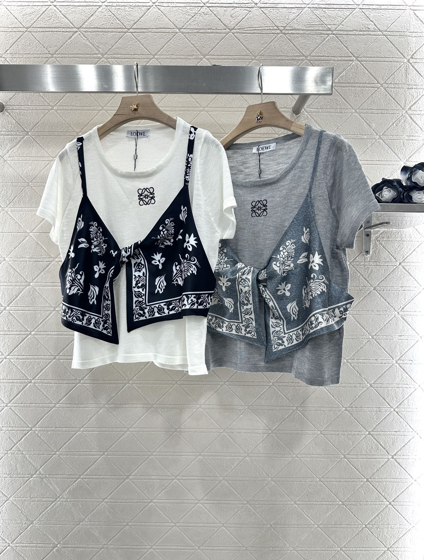 2025 new product Printed knitted top