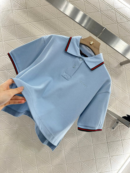 2025 new product Short 𝑝𝑜𝑙𝑜 top