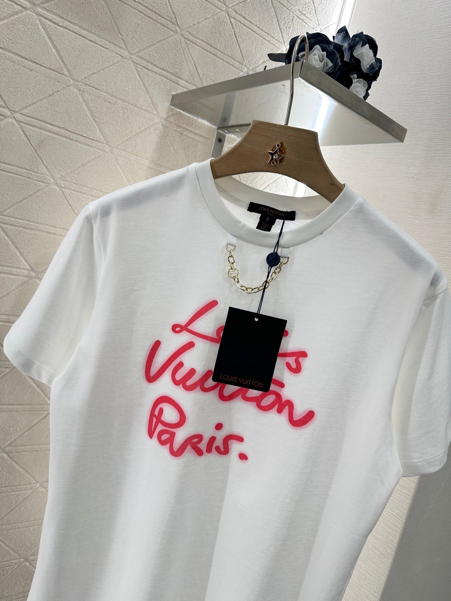 2025 new product Chain round neck print 𝑇𝑒𝑒