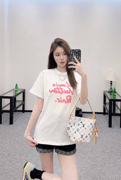 2025 new product Chain round neck print 𝑇𝑒𝑒