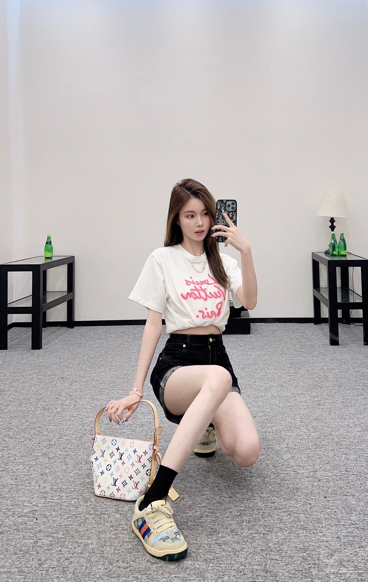 2025 new product Chain round neck print 𝑇𝑒𝑒