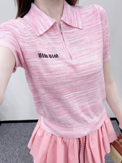 2025 new products Knitted short sleeves