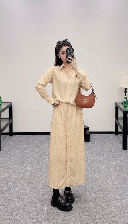 2025 new products Shirt and skirt suit