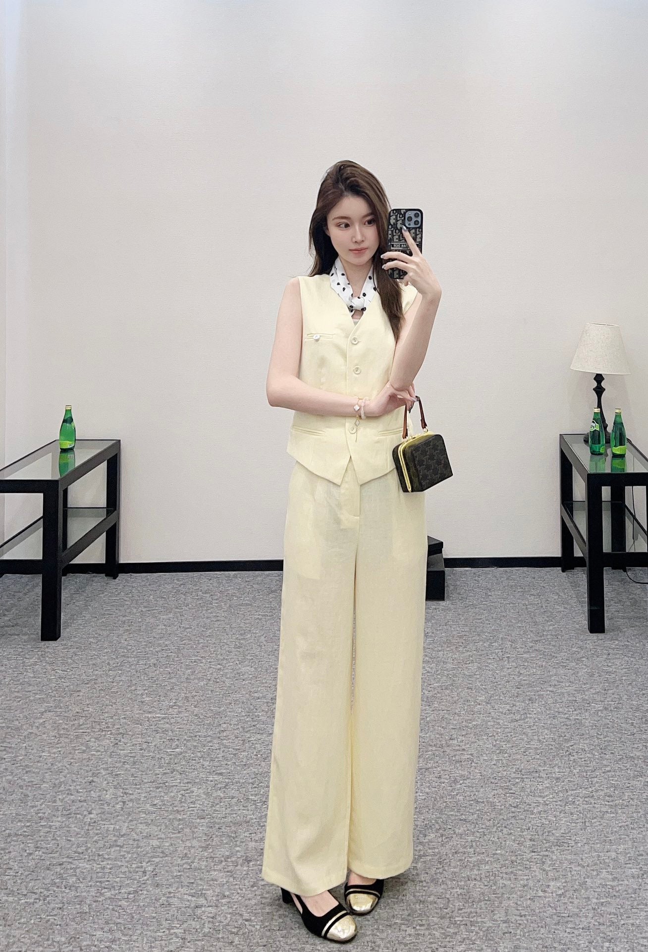 2025 new product Scarf vest trousers suit