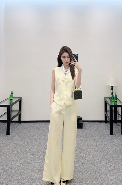 2025 new product Scarf vest trousers suit