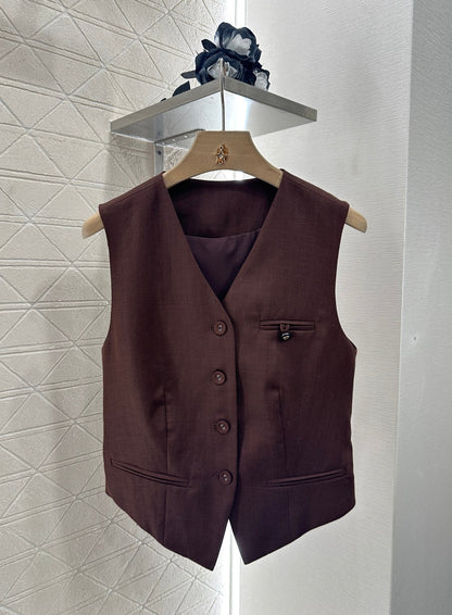 2025 new product Scarf vest trousers suit