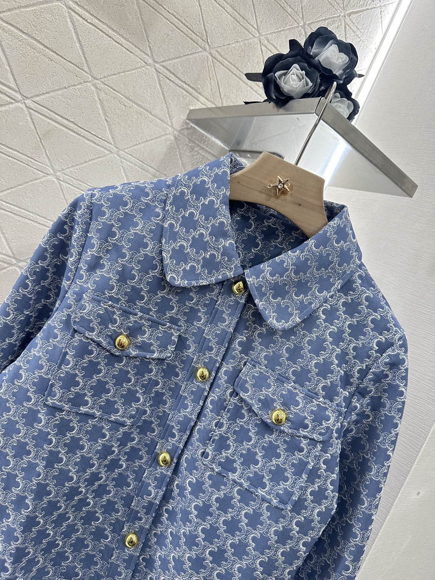 2025 new product Embroidered jacket and skirt set