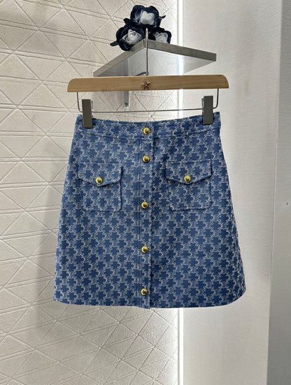 2025 new product Embroidered jacket and skirt set