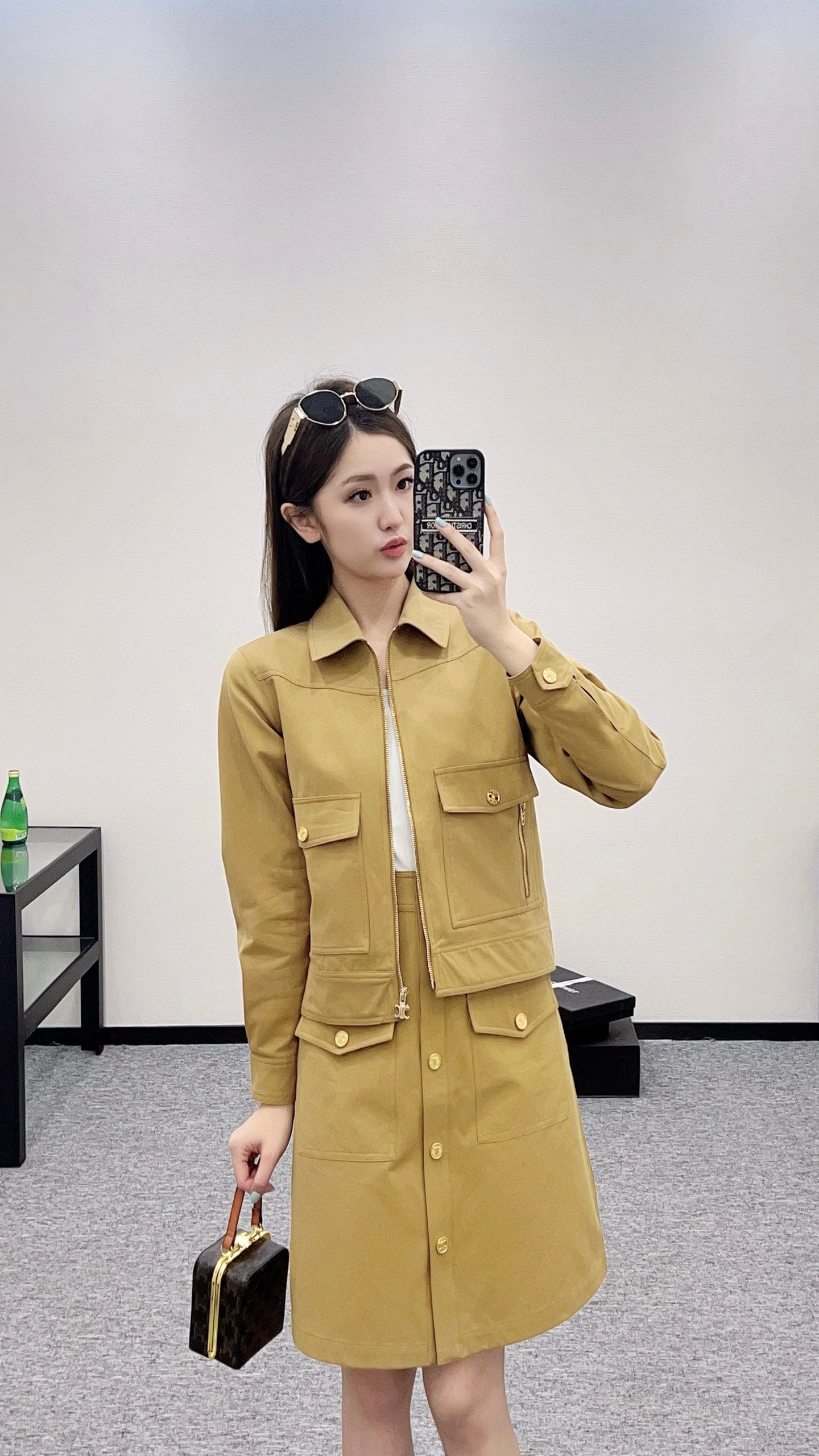 2025 new product Embroidered jacket and skirt set