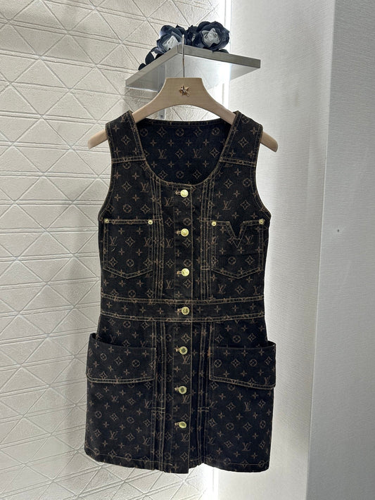 2025 new products Denim vest skirt