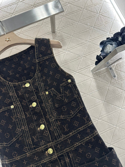 2025 new products Denim vest skirt