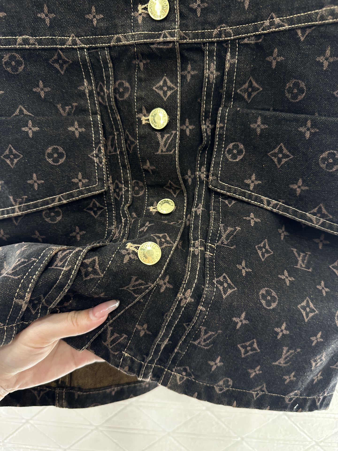 2025 new products Denim vest skirt