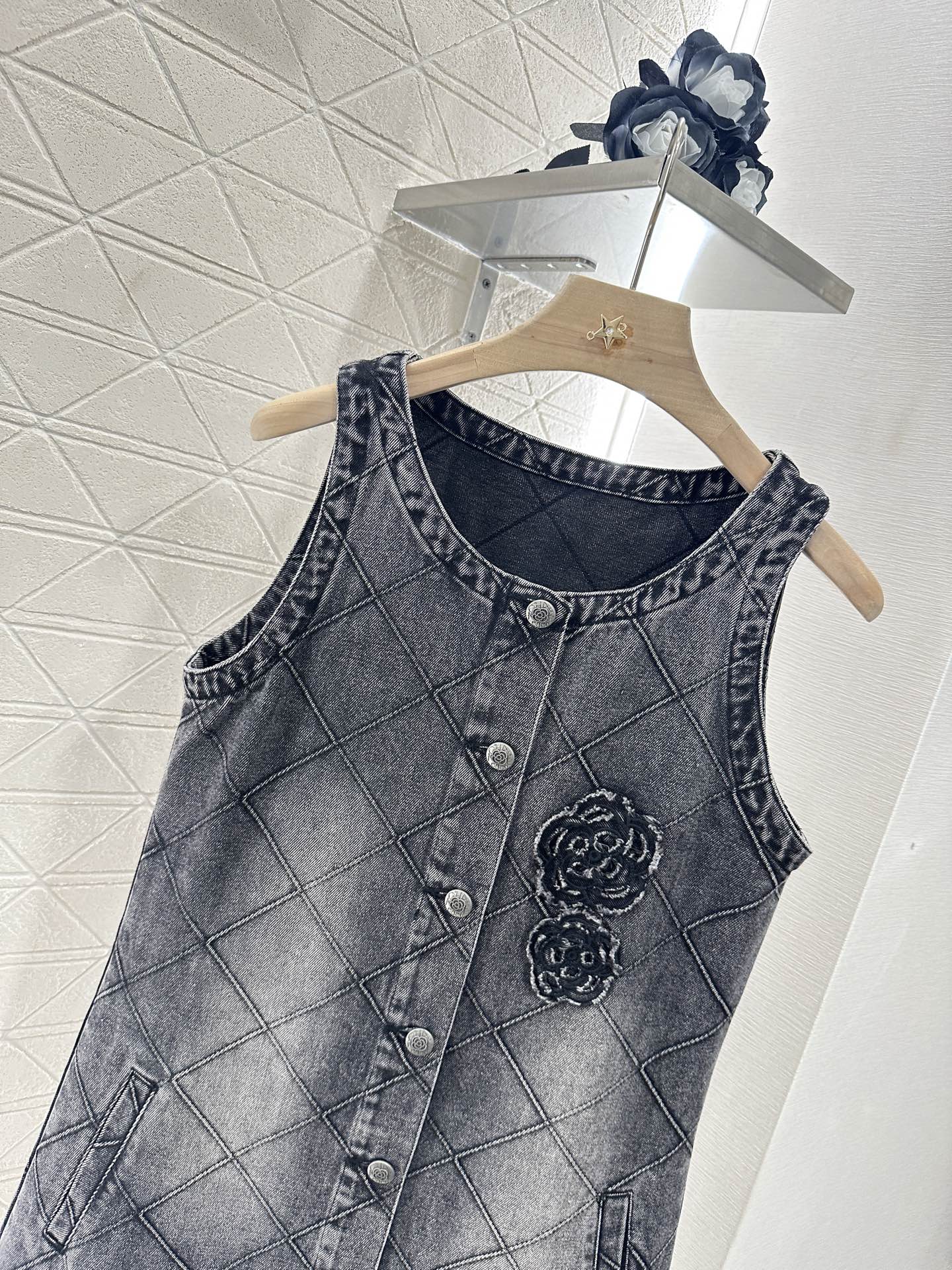 2025 new product Denim vest skirt