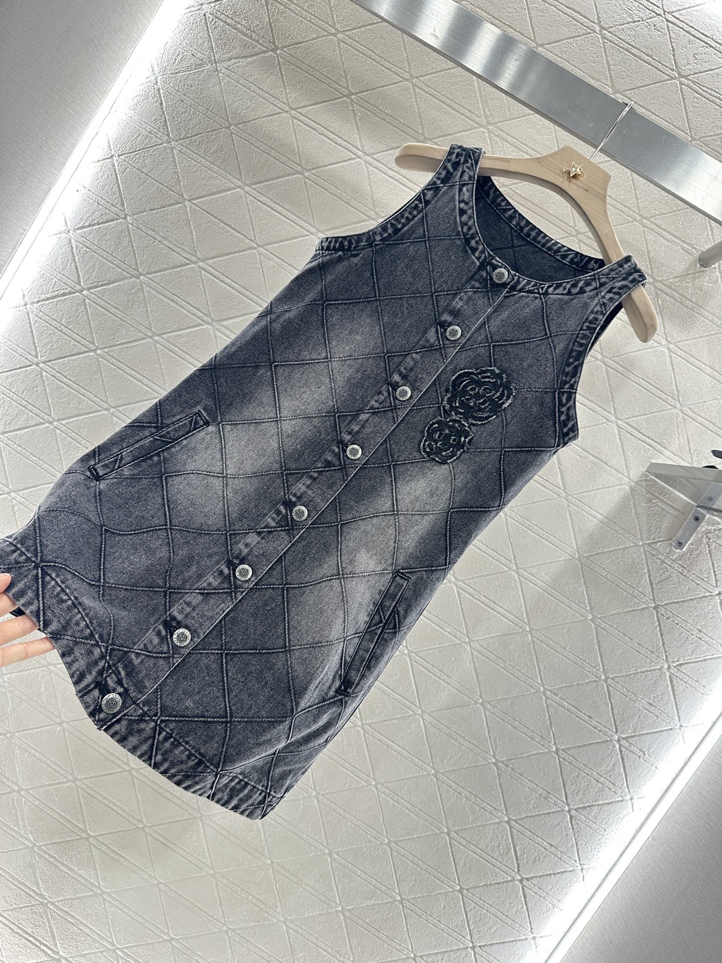 2025 new product Denim vest skirt