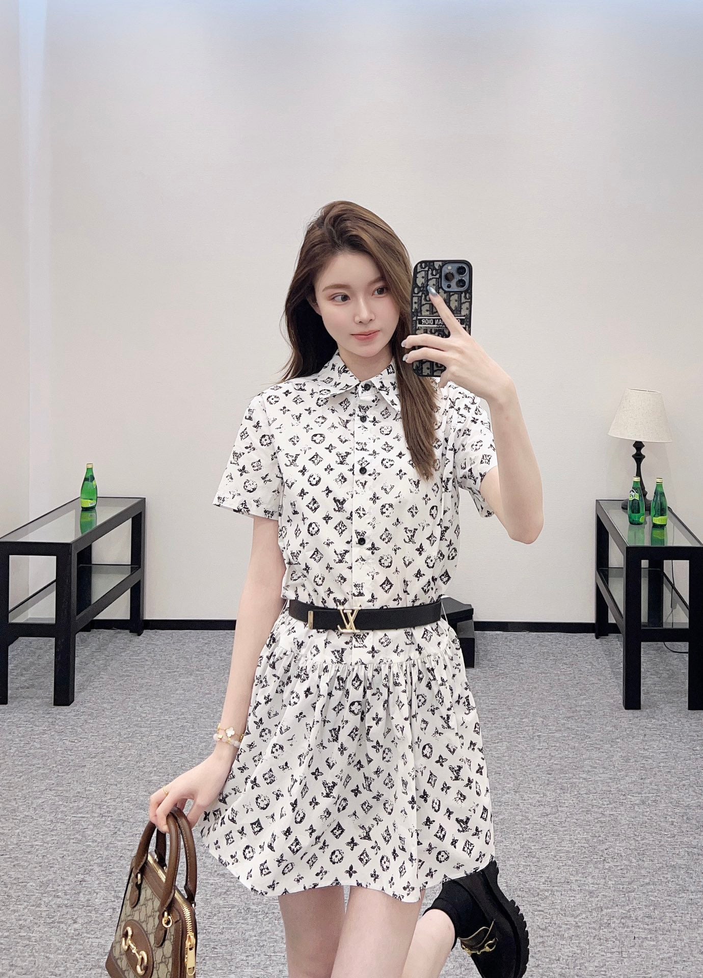 2025 new product Short-sleeved dress