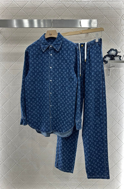 2025 new products Shirt and jeans trousers set