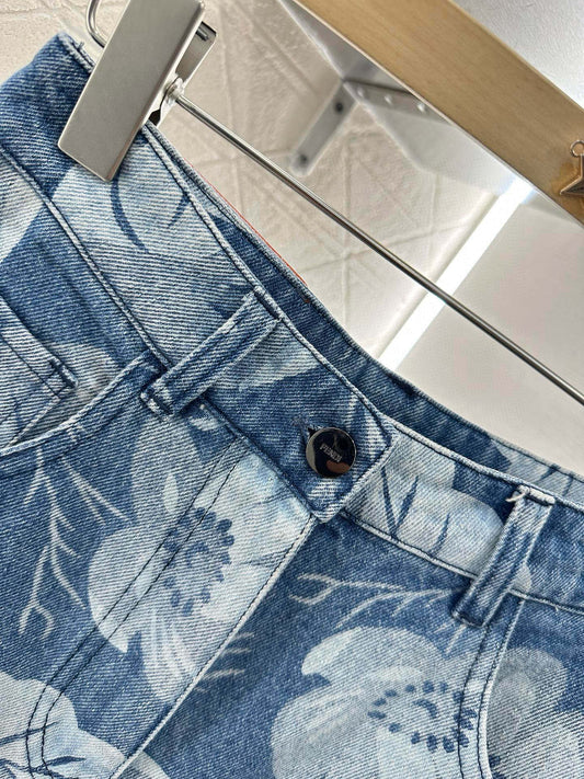 2025 new product Denim jacket and shorts set