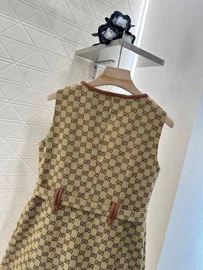 2025 new product Belt vest dress