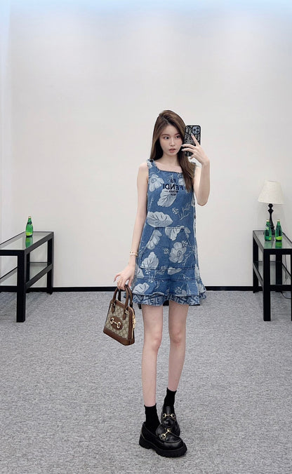 2025 new product Fishtail vest dress