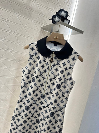 2025 new product Printed vest dress