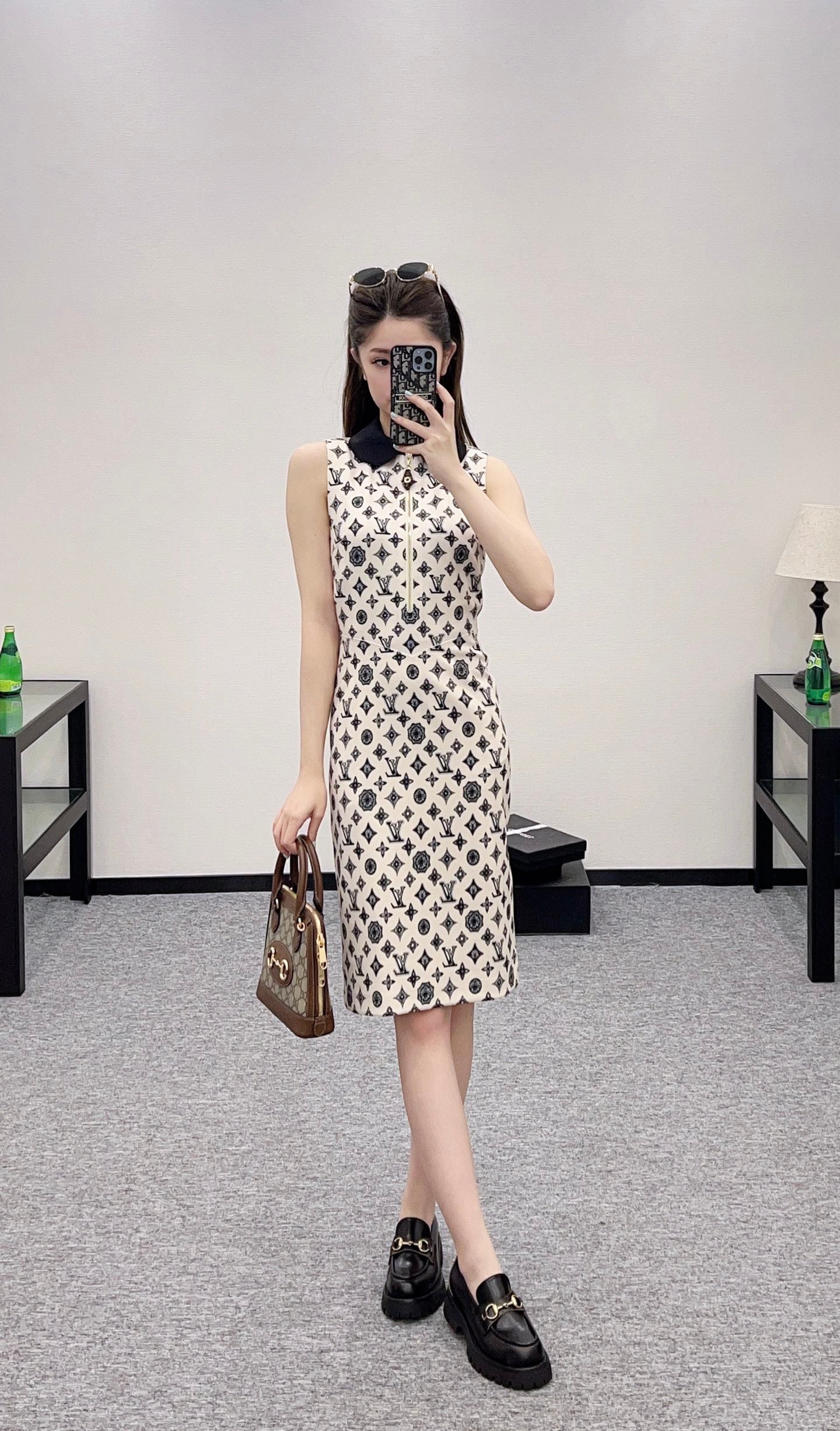 2025 new product Printed vest dress