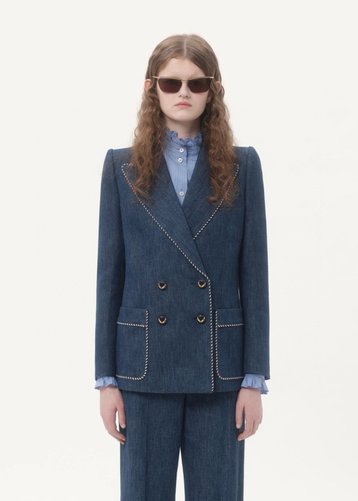 2025 new products Denim suit and trousers set