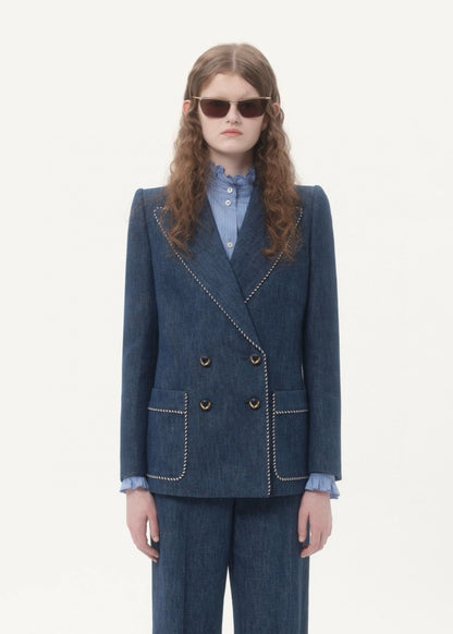 2025 new products Denim suit and trousers set