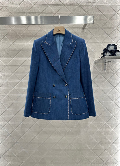 2025 new products Denim suit and trousers set