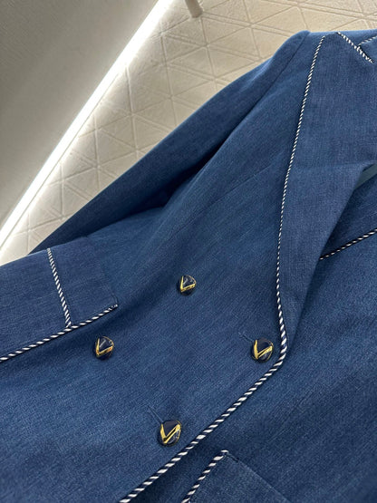 2025 new products Denim suit and trousers set