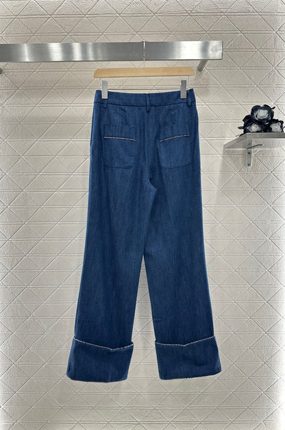 2025 new products Denim suit and trousers set