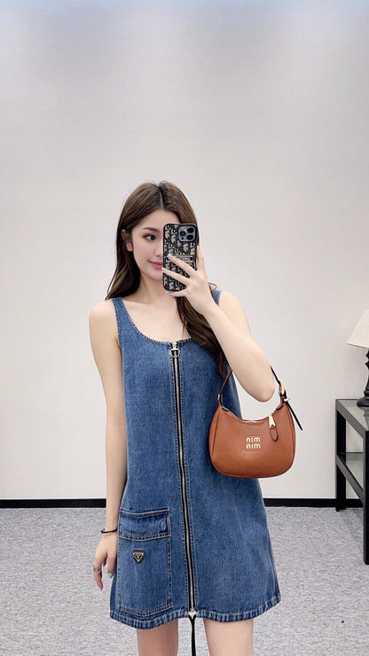 2025 new product Denim vest skirt