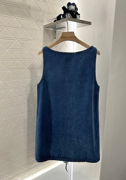 2025 new product Denim vest skirt