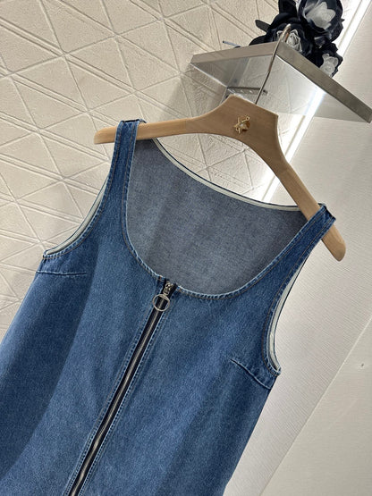 2025 new product Denim vest skirt