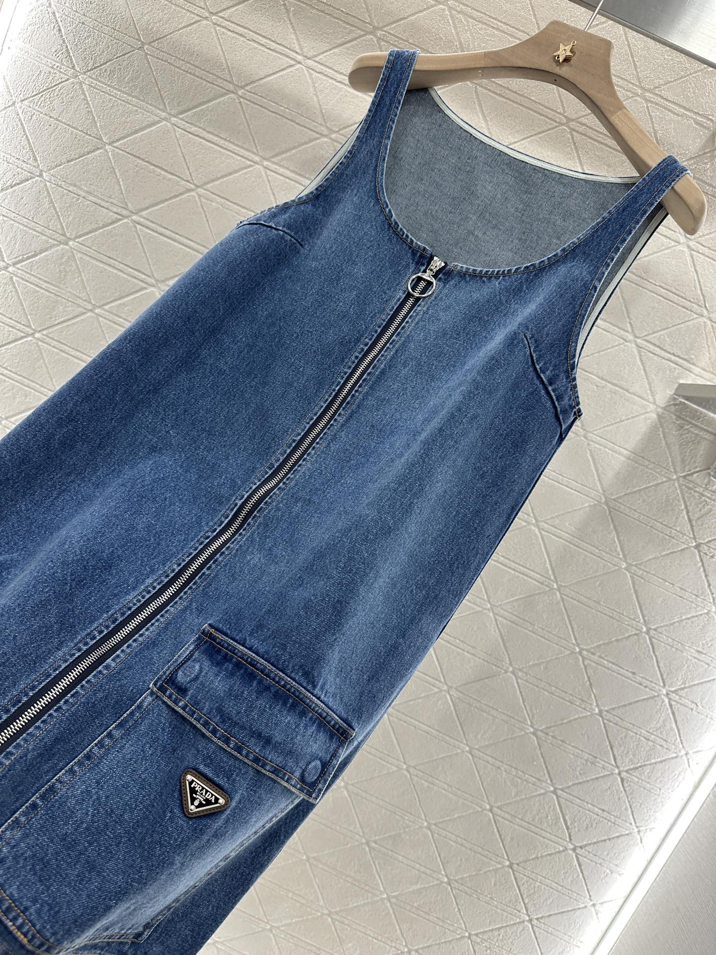 2025 new product Denim vest skirt