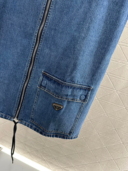 2025 new product Denim vest skirt