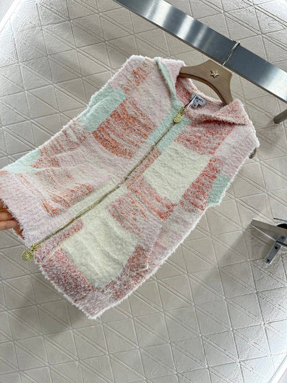 2025 new product Hooded knitted vest