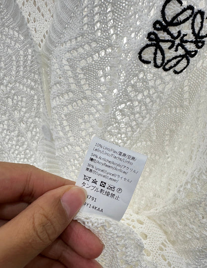 2025 new product Hollow cardigan and skirt set