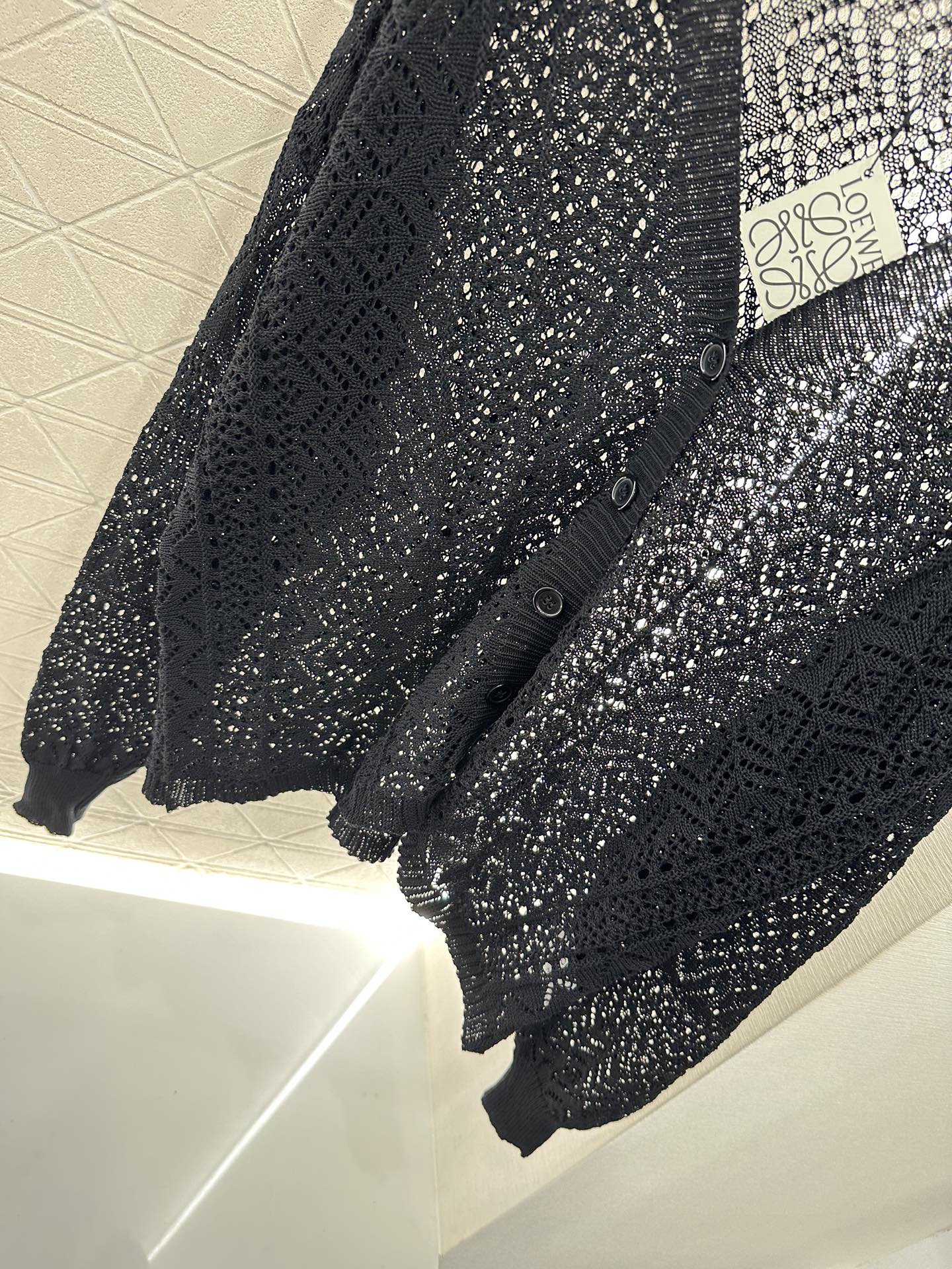 2025 new product Hollow cardigan and skirt set