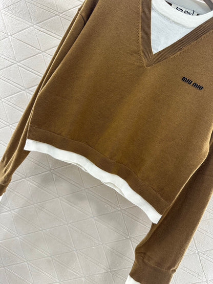 2025 new product Knitted long-sleeved sweater