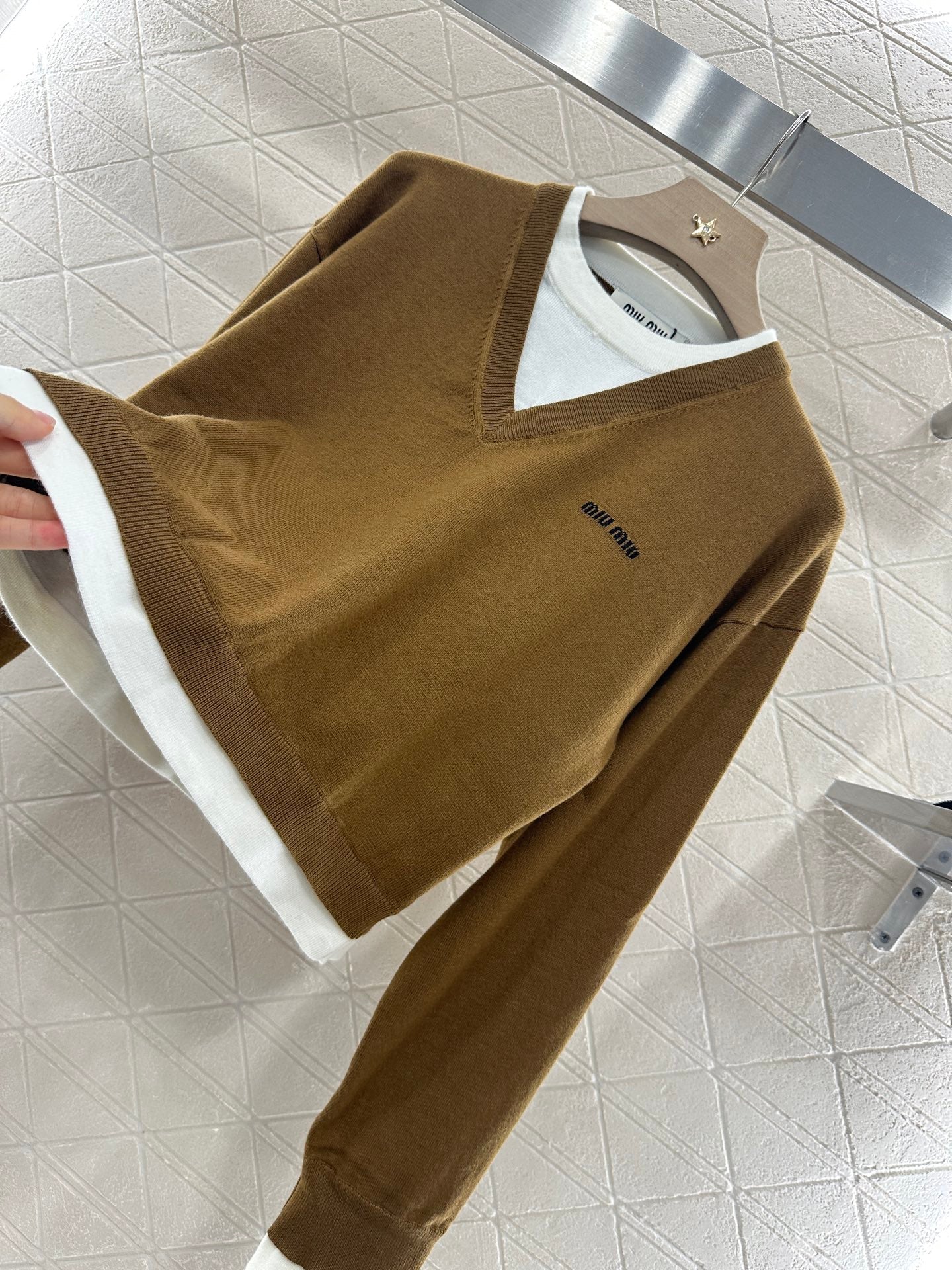 2025 new product Knitted long-sleeved sweater