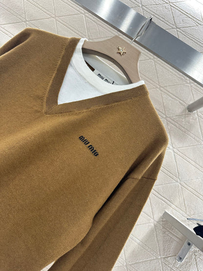 2025 new product Knitted long-sleeved sweater