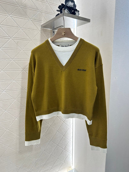 2025 new product Knitted long-sleeved sweater