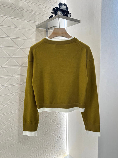 2025 new product Knitted long-sleeved sweater