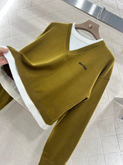 2025 new product Knitted long-sleeved sweater