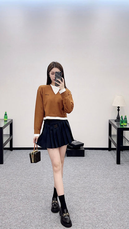 2025 new product Knitted long-sleeved sweater