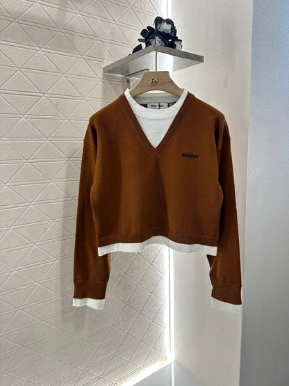 2025 new product Knitted long-sleeved sweater